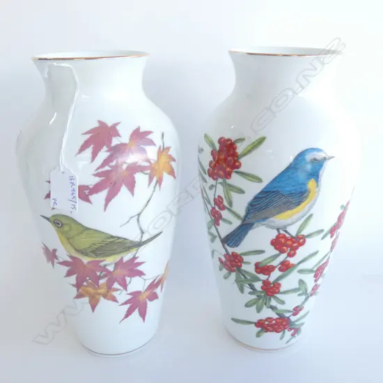 PR LARGE FRANKLIN MINT VASES H.290mm