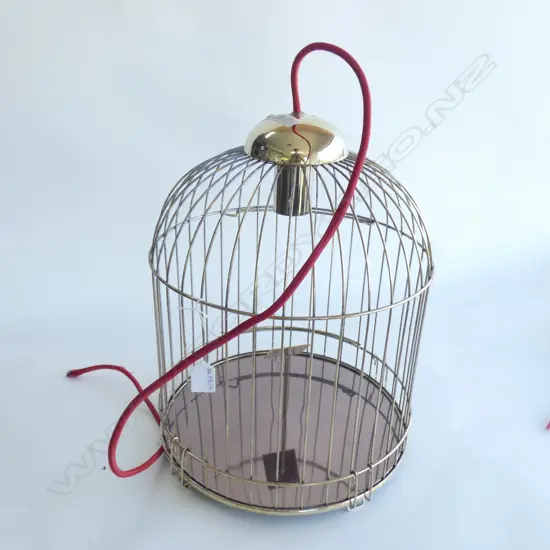METAL BIRDCAGE LIGHT FITTING H.380mm