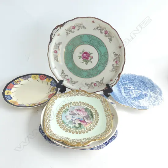 6 ASST PLATES; INCL. ROYAL DOULTON PANSY / JOHNSON BROS COTSWOLDS ETC.....