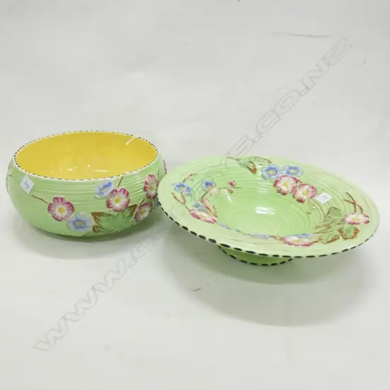 2 GREEN MALING BOWLS 270mm dia