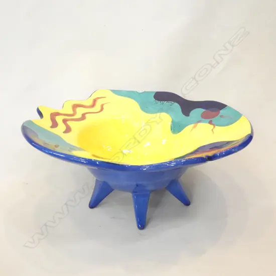 LG ANNE REILLY FOOTED POTTERY BOWL DIA 380 H 170MM