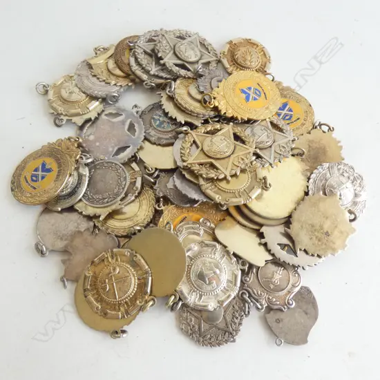 LGE COLLECTION SILVER & PLATED MEDALLIONS 610GM total