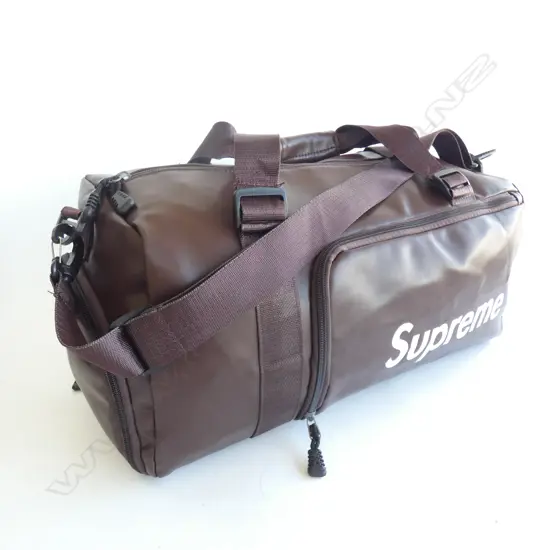 BROWN 'SUPREME' BRANDED BAG L.500mm