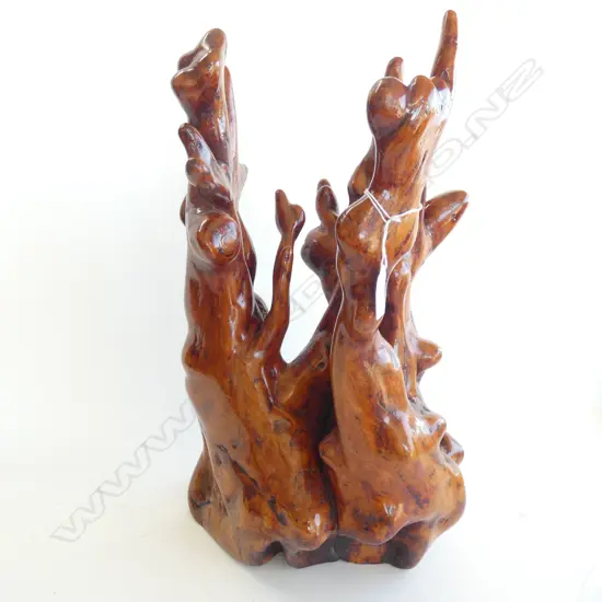 LG WOODEN SCULPTURE H. 500MM