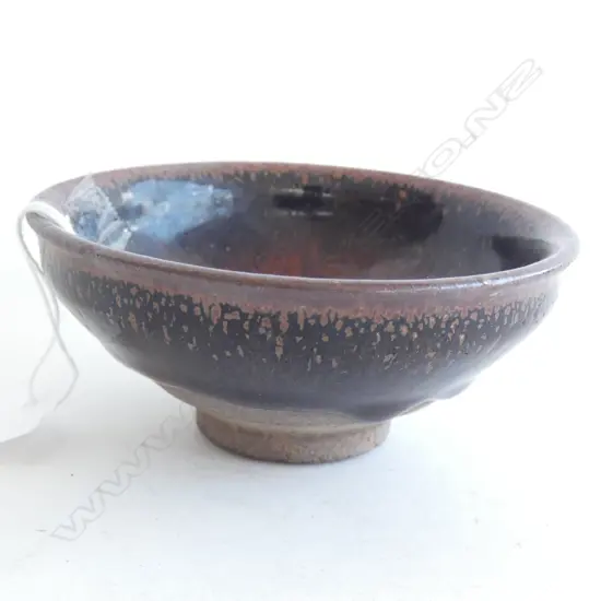 TENMOKU & CHUN GLAZE BOWL 100mm dia