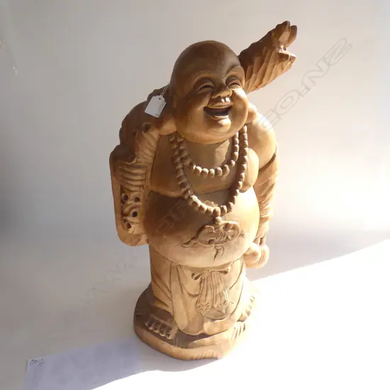 WOODEN STATUE OF A  DEITY FROM CHINESE MYTHOLOGY H608