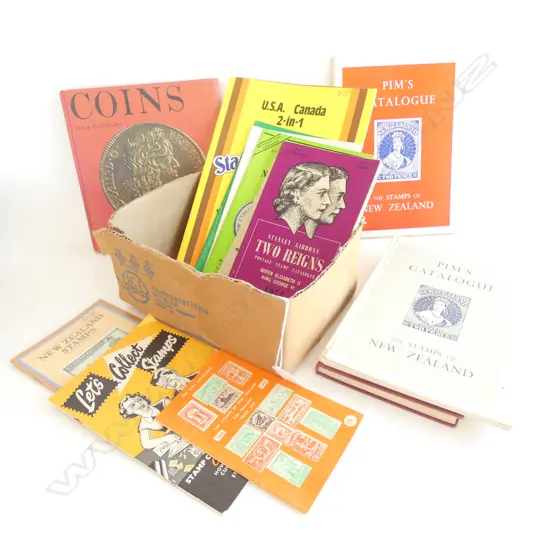 SM BOX STAMP & COIN CATALOGUES 