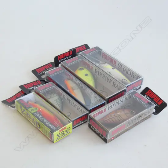 6 ASST FISHING LURES IN ORIGINAL BOXES RRP $150