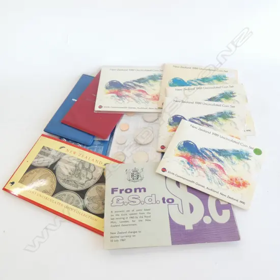 BOX NZ UNCIRCULATED COIN PACKS 