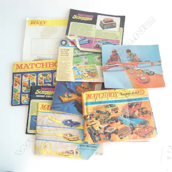 ASSORTED MATCHBOX AND DINKY PAMPHLETS