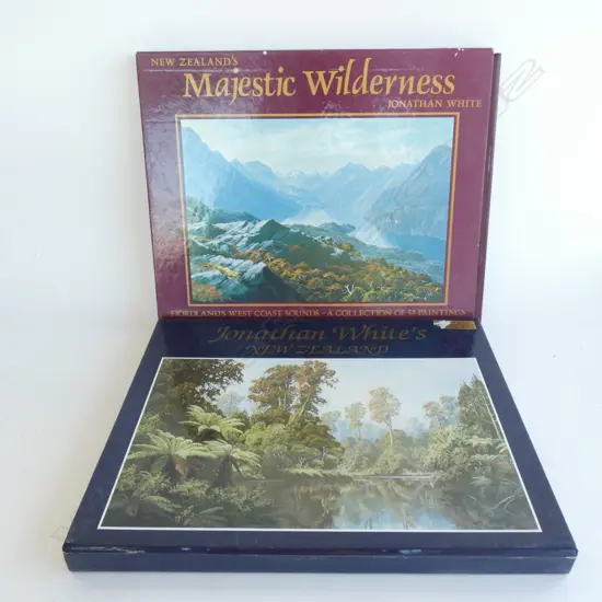 PR LG NZ PICTORIAL BOOKS 'NZ'S MAJESTIC WILDERNESS' & 'JONATHAN WHITE'S NZ'