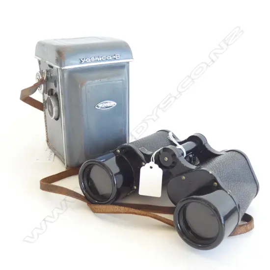 YOSHICA-B CAMERA + CARL ZIESS BINOCULARS