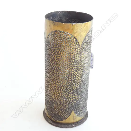 TRENCH ART BRASS GUN SHELL H.190mm