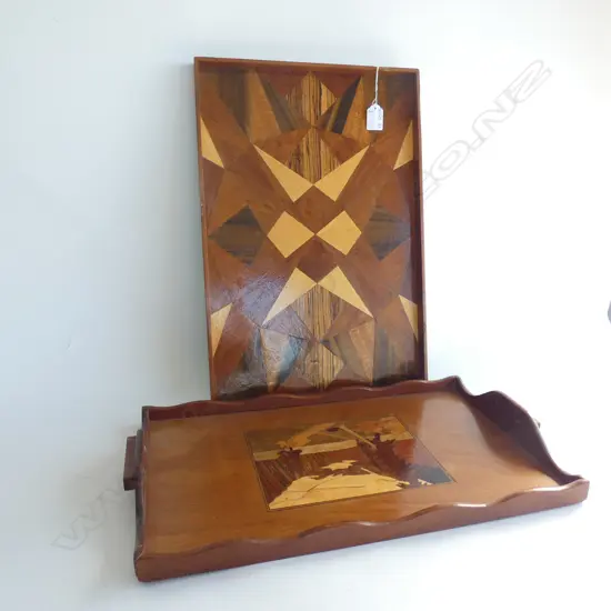PR INLAID WOODEN TRAYS -  470 X 320MM