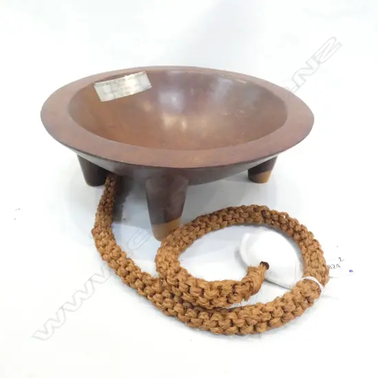 LGE FIJIAN KAVA BOWL Dia.375mm w PRESENTATION PLAQUE...