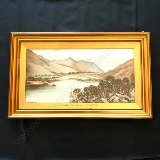 'ULLSWATER FROM GLENCOYNE' OIL 290x570mm