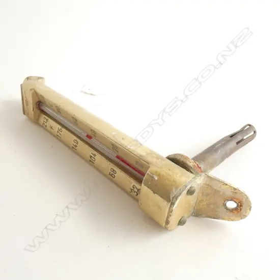 BRASS THERMOMETER FROM SHIPS GUAGE L. 200MM