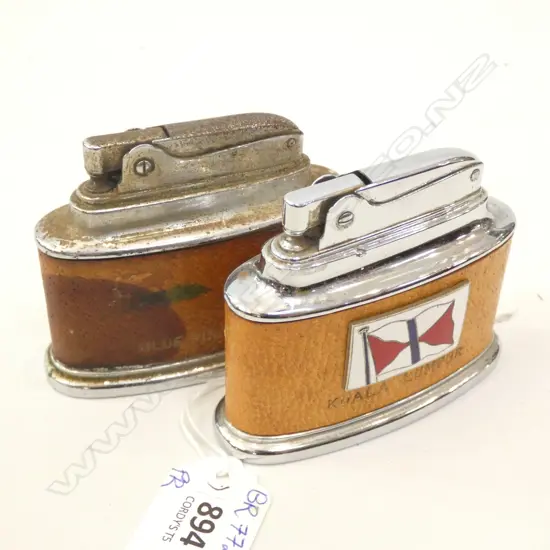 PR OLD SHIPPING TABLE LIGHTERS; BLUE FUNNEL LINE & KUALA LUMPUR 