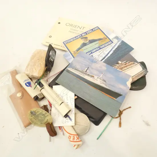 BAG ASST SHIPPING MEMORABILIA; TICKETS / LUGGAGE TAGS ETC.