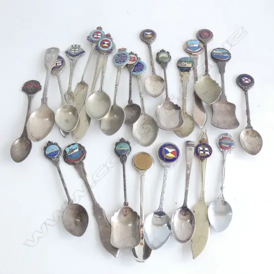 BAG ASST SOUVENIR SHIPPING TEASPOONS & BUTTER KNIVES