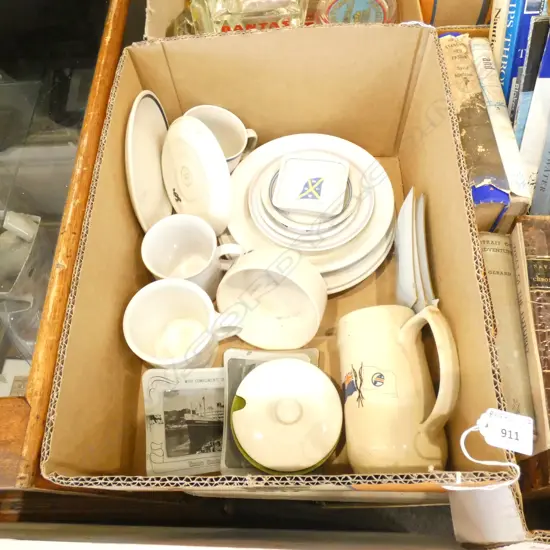 BOX ASST SHIPS CRESTED CHINA ETC.