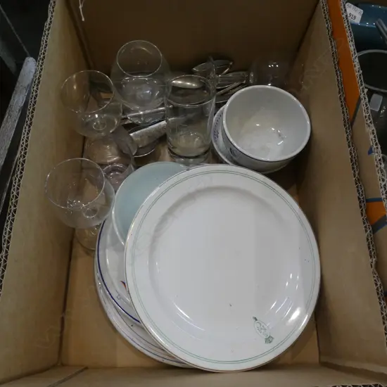 BOX ASST SHIPS CRESTED CHINA / GLASS & CUTLERY