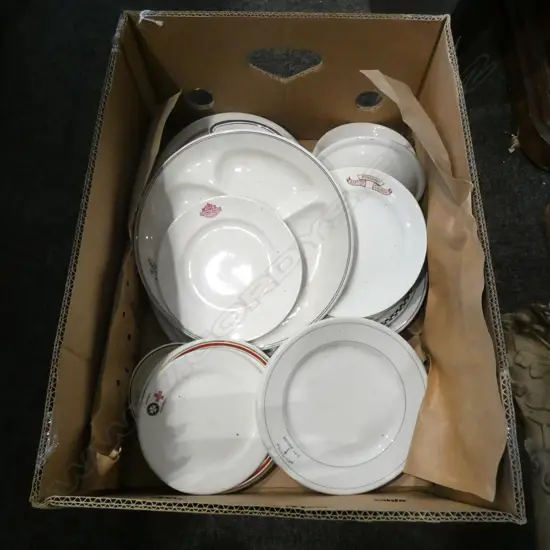 LG BOX NZ CRESTED WARE CHINA; HOTEL ETC..