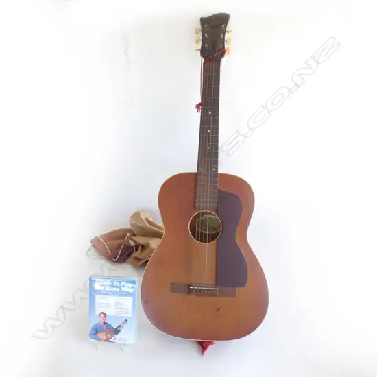 SWEDISH 'LEVIN' ACOUSTIC GUITAR L.960mm & CANVAS COVER 