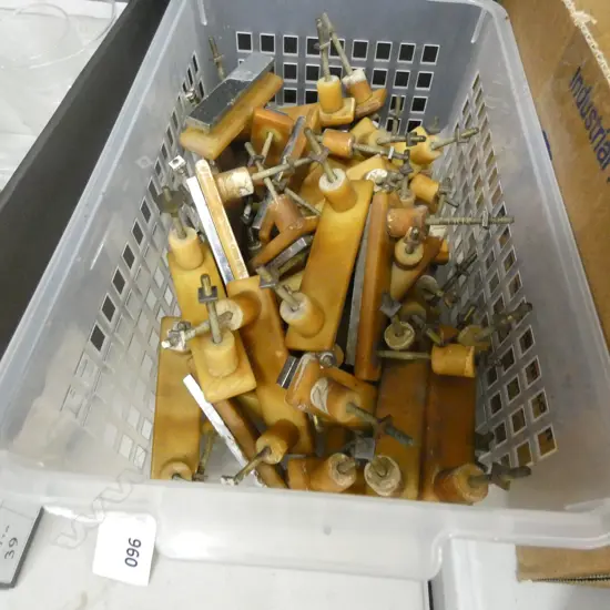 BOX OF ART DECO CHROME & BAKELITE HANDLES