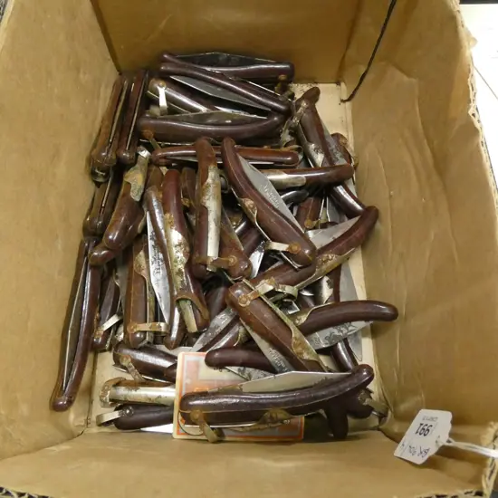 BOX LOT OLD STOCK OKAPI GERMAN POCKET KNIVES C.1900