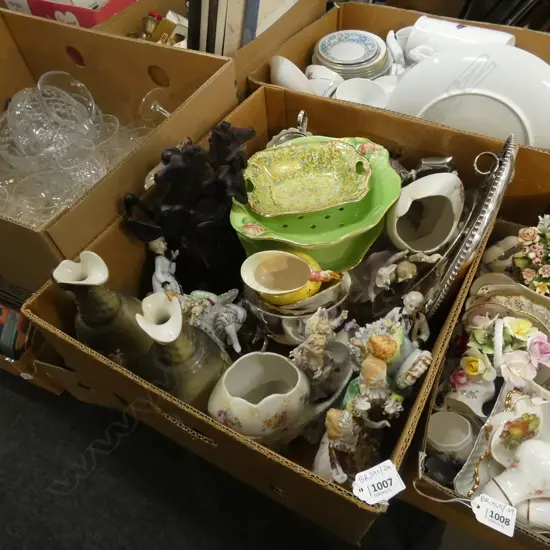 BOX LOT ASST. EP, FIGURINES, R/WINTON ETC