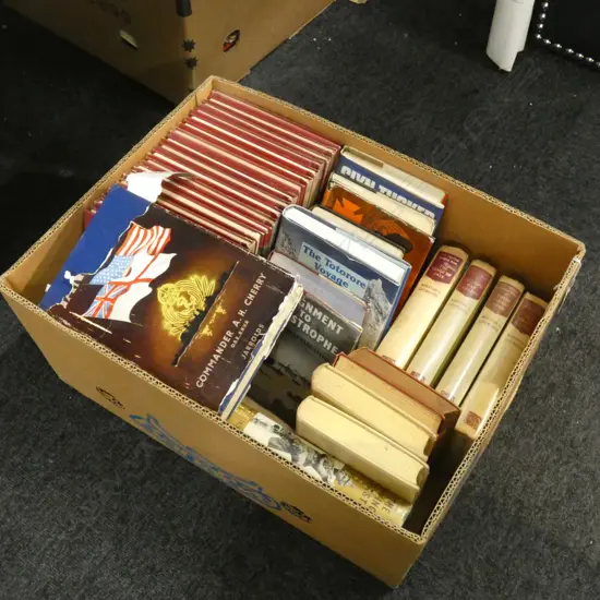 LG BOX OLD WAR BOOKS ETC...