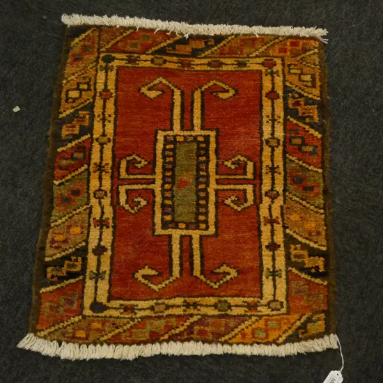 (115C) PERSIAN HAMADAN HAND KNOTTED RUG 580x510mm