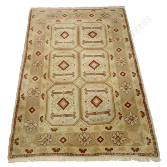 WOOLEN MACHINE WOVEN RUG - BROWN TONES - 2100 X 1370MM