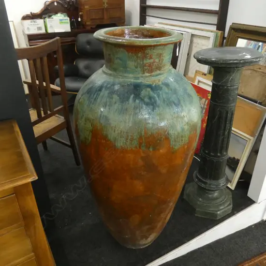 LARGE GLAZED POT H.1200mm
