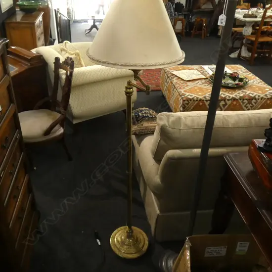 BRASS STANDARD LAMP WORKING H.1475mm