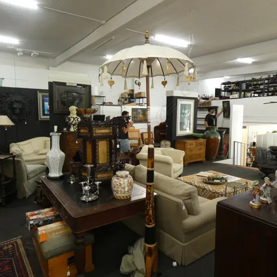 WHITE THAI UMBRELLA H.2530mm