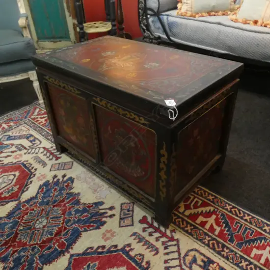 SMALL PAINTED CHINESE CABINET