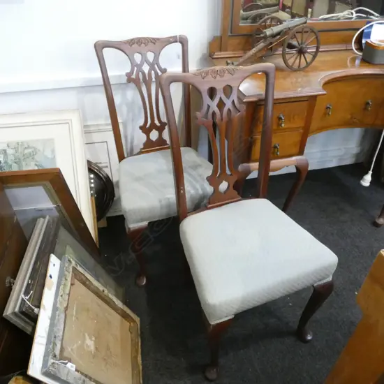 PR CHIPPENDALE STYLE CHAIRS