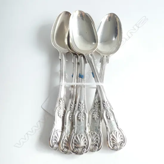 (19768) 5 STG SILVER TEASPOONS LONDON 1831 141GMS