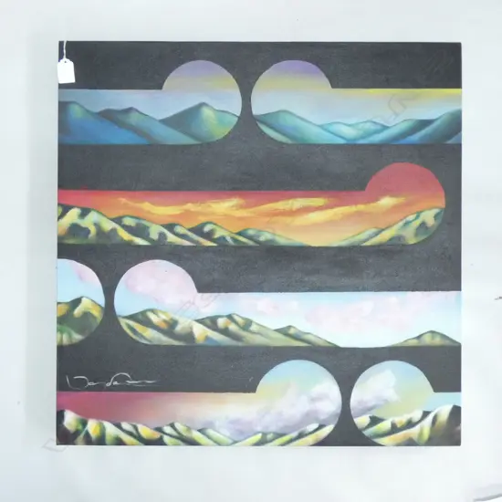 TANYA PATON '4 SKYS' ACRYLIC 600x595mm