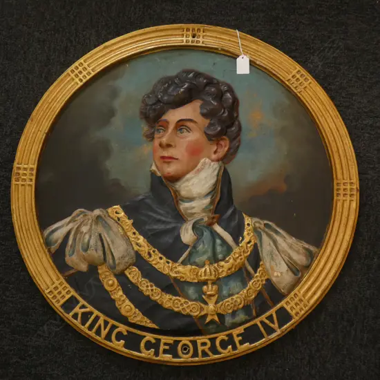 KING GEORGE IV ADVERTISING 3D SIGN 650mm dia 