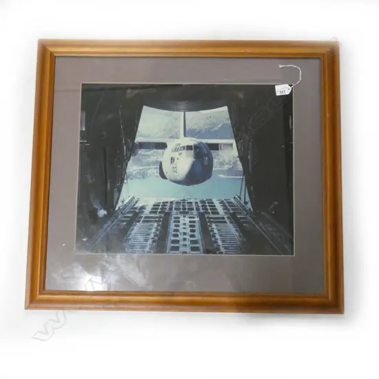 RNZAF C-130 HERCULES LOW LEVEL CLOSE FORMATION FLIGHT OVER QUEENSTOWN, LAKE WAKATIPU. 390 X 490mm