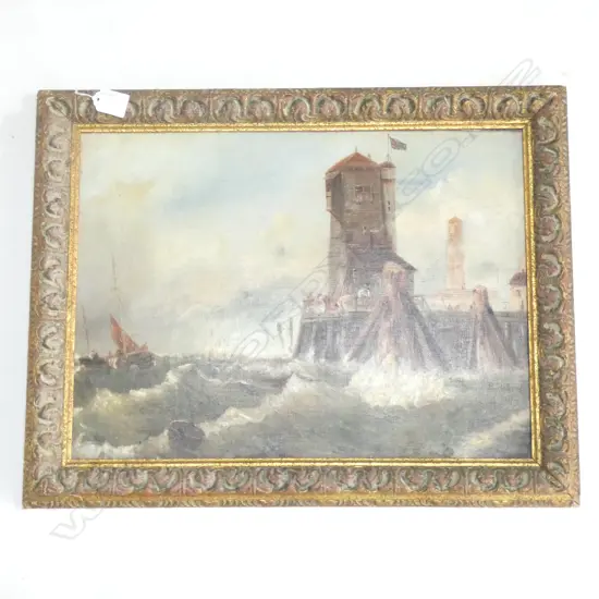 E. ROBERTS COASTAL STORM OIL 340x460mm