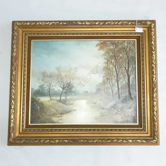 OIL ON BOARD ; 'WAINUI STREAM' - BY 'JOS KIVITS' 485 X 390MM