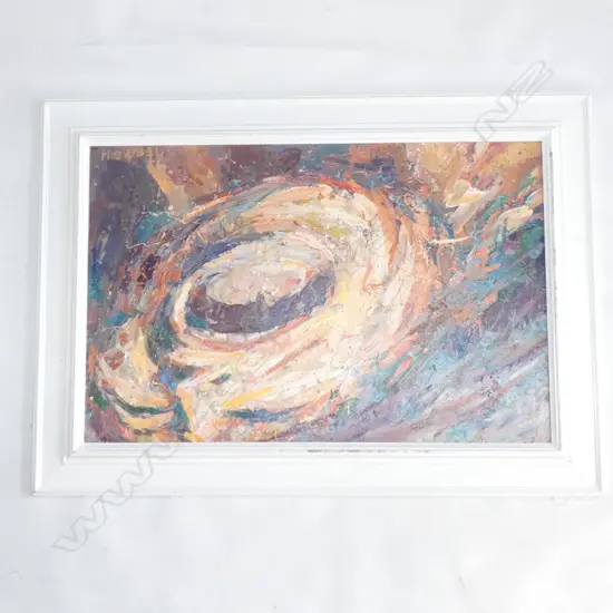 GRANT FINCH ABSTRACT OIL 380x585mm