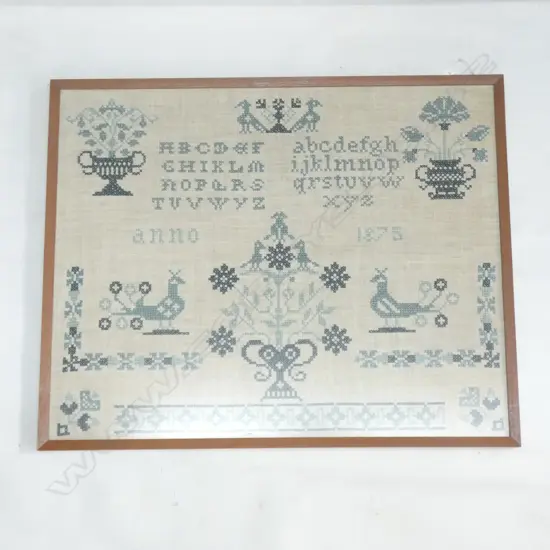 FRAMED SAMPLER 1875 430x535mm
