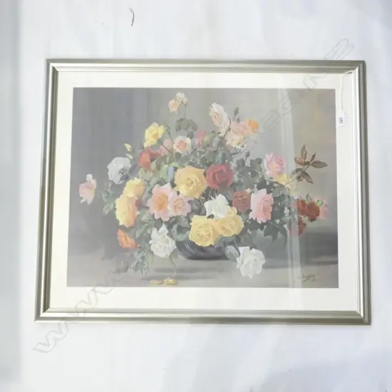 1959 SIGNED STILL LIFE PRINT 620x740mm overall size