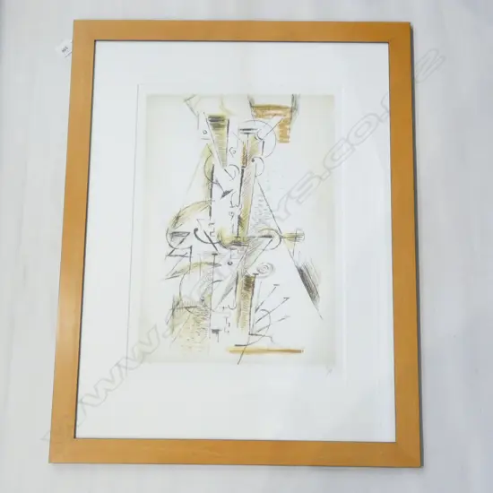 DICK FRIZZELL 'FIGURE WITH TAIAHA' ARTISTS PROOF 515x360mm