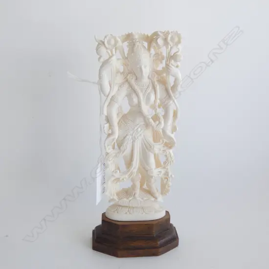 IVORY INDIAN GODDESS H.180mm